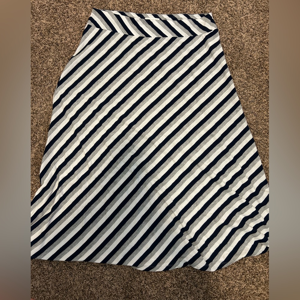 JohnPaulRichard Navy and White Striped Fabric
